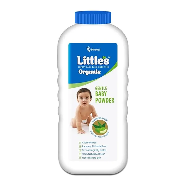 Little's Organix Gentle Baby Powder 400g | Enriched with Aloe Vera & Neem | Dermatologically Tested | Keeps Baby's Skin Soft & Comfortable | No Parabens, No Phthalates