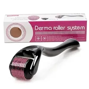 (Min Buy 2) 0.5 mm Derma Roller | With 540 Titanium Alloy Needles | Promotes Beard & Hair Growth & Reduces Acne Scars | Safe & Effective to Use Rs.82 @ Amazon