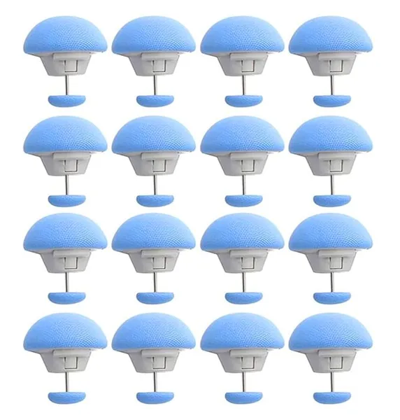 INOVERA (LABEL) 16 Pieces Blanket Clips - Anti-Slip Duvet, Quilts, Bedsheets, Curtains Holding Pin - Mushroom Shape Bed Sheet Fasteners Rs.272 @ Amazon