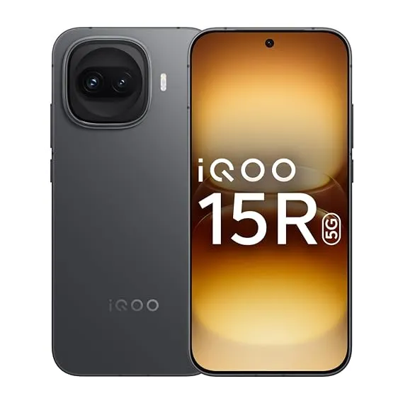 [Apply ₹5000 Coupon] iQOO 15R (Dark Knight 2026, 8GB RAM, 256GB Storage) | Snapdragon® 8 Gen 5 Processor | India’s Slimmest Smartphone in 7600mAh Battery* | Segment's Most Stable 144FPS Gaming*