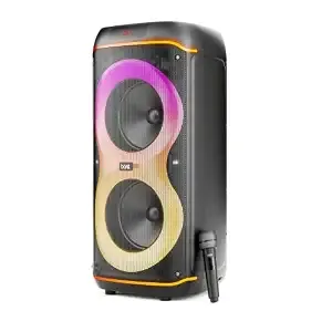 [HDFC CC] boAt 2026 Launch PartyPal 390 Plus, Karaoke Auto-Tuner, 160W Output, 1 UHF Wireless Microphone, Vibrant RGB LEDs, Hearables App Support, TWS Mode, Guitar Input Port, Multi-Compatibility (Onyx Black)