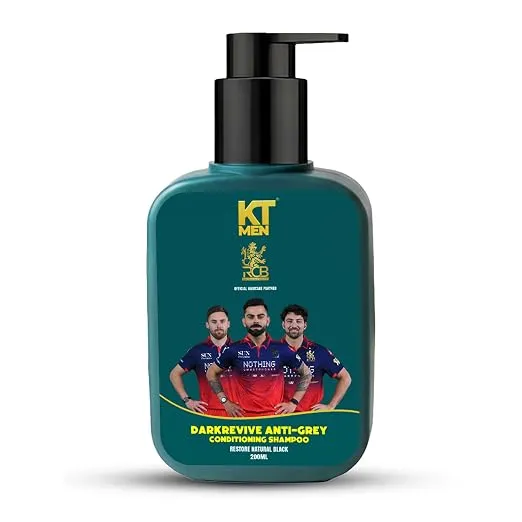 [Apply 5% Coupon] Dark Revive Anti-Grey Conditioning Shampoo | Dermatologist-Approved | Restore Natural Black Hair | Conditioning Formula for Men | Premature Greying Control | Plant-Based Keratin | 200ml (RCB)