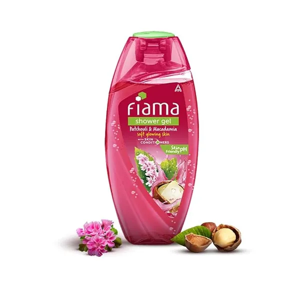 (Min Buy 2) Fiama Body Wash Shower Gel Patchouli & Macadamia, 250ml, Body Wash for Women & Men with Skin Conditioners For Soft, Glowing Skin, Suitable for All Skin Types