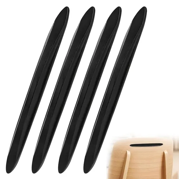 GLUN® Door Protector Silicone Strips, Black Colour Pack of 4 Universal Fit, Door, Windows Protector Buffer, Anti-Rub Strips Rs.40 @ Amazon