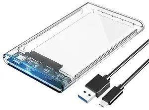 SSD & HDD External Enclosure, Tool Free Installation, Supports UASP and up to 8TB Rs.203 @ Amazon