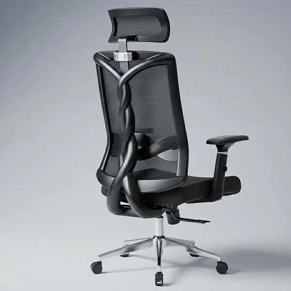 [HDFC CC] Spiralflex Ergonomic Office Chair for Work | Multi-Lock Synchro Tilt Mechanism | 4 Year Warranty | 3D Armrest | Adjustable Lumbar (Black, 3 Position Lock)