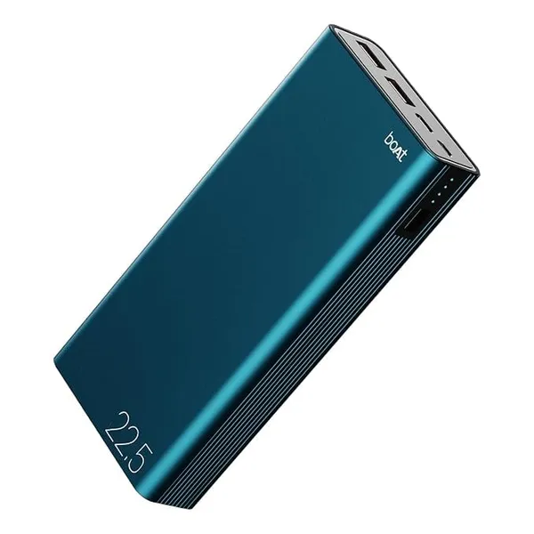 boAt (2026 Launch) Energyshroom PB401 20000 mAh 22.5W Fast Charging Power Bank (4X Output Ports, Supports Android, iPhone, Tablets, Earbuds, etc.), USB Type C (Sapphire Blue)