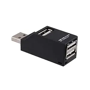 SPIN CART Mini 3 Port USB 2.0 HUB External Multi Ports High Speed, USB Splitter Switch for PC Computer Laptop (Black) Rs.139 @ Amazon