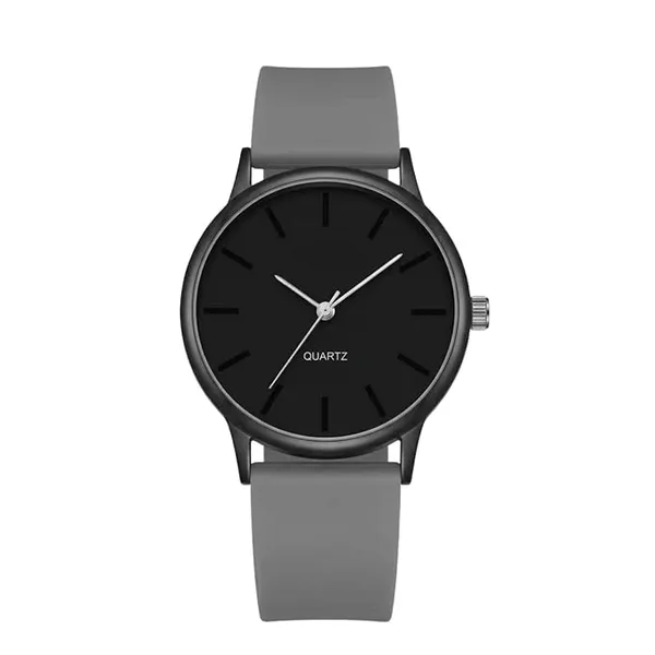 Silicone Strap Analog Watch for Men with Round Dial Stylish