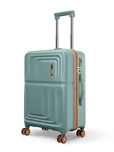Safari Roma Hard Luggage Trolley Bag with 8 Wheels Medium Size Check-in Suitcase - Sage Green