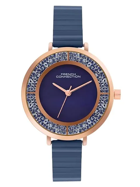 French Connection Dancing Diamonds Blue Round Dial Womens Analogue Watch FCN087UM Rs.1850 @ Amazon
