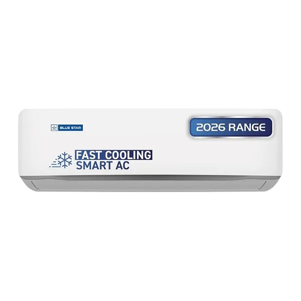 [Axis/ICICI CC EMI] Blue Star 1.46 Ton 3 Star,New Star Rated, Wi-Fi Smart Inverter Split AC (Copper, 5 in 1 Convertible Cooling, AI Pro+, DigiQ Hepta Sensor, Blue Fins,Turbo Cool,Blue Fins (IC318ZXUS, White))