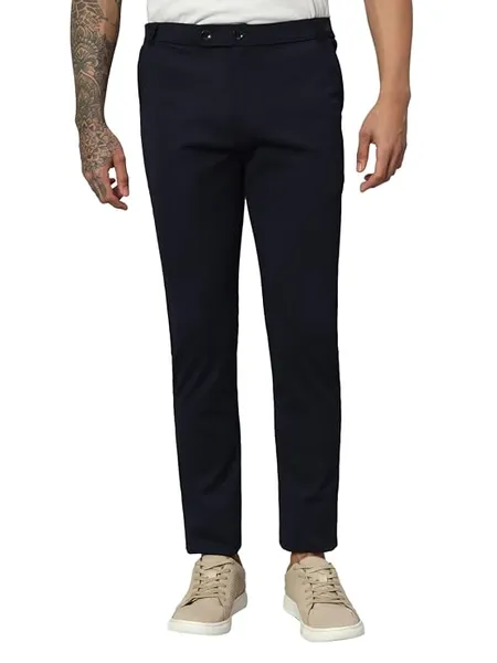 Vogaan Mens Lycra Blend Stretchable Trouser Pant Regular Fit