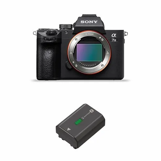 [HDFC CC] Sony Alpha ILCE-7M3 Full-Frame 24.2MP Mirrorless Digital SLR Camera Body | 4K Full Frame | Real-Time Eye Auto Focus | Tiltable LCD, Low Light Camera - Black