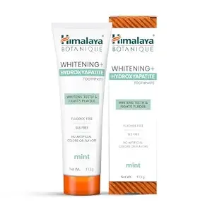 Himalaya Botanique Whitening Hydroxyapatite Toothpaste, nHap, Mint, 113g Rs.249 @ Amazon