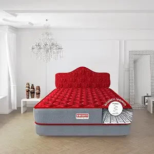 [ICICI CC] SLEEPSPA BY COIRFIT Euphoria Normal Top 6' Inch Single Size Bonell Spring Mattress with 6 Year Warranty | Orthopedic Pro - Doctor Recommended | PU Foam for Better Support & Comfort (75X35X6, RED)