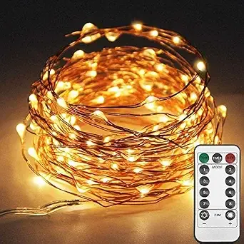 One94Store Fairy Lights – 10M 100 LED USB Powered String Lights with Remote & 8 Modes, Waterproof Decorative Lights for Indoor/Outdoor Use – Warm White (Pack of 1) Rs.99 @ Amazon