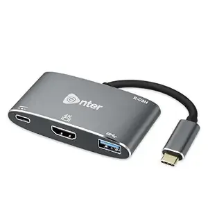 Enter High-Speed 3-in-1 Type C to HDMI Adapter, PD Charging Upto52W, USB3.0 Delivers Quick Transfer Speed of 5GBPS, UHD 4K@30Hz, Aluminium Case Rs.280 @ Amazon