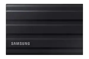 [HDFC CC EMI] Samsung T7 Shield Portable SSD 1TB, USB 3.2 Gen2 External SSD, Up to 1,050MB/s, Rugged, IP65 Water & Dust Resistant, for Photographers, Content Creators and Gaming, Mac Compatible, MU-PE1T0S, Black