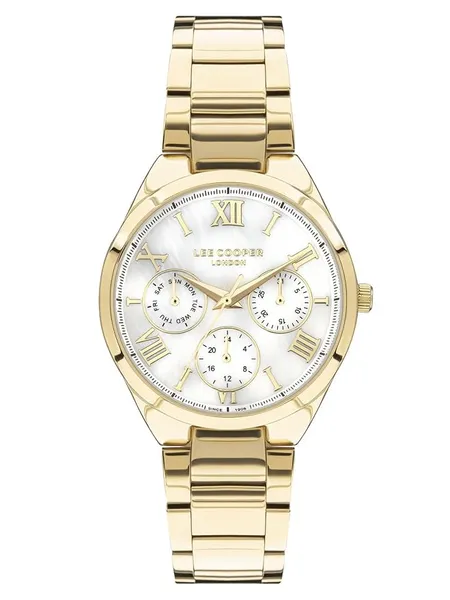 [HDFC CC] Lee Cooper Multifunction White Round Dial Women's Watch - LC07456.120