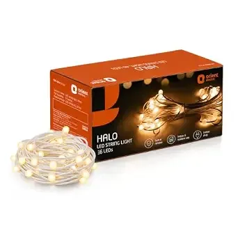 Orient Halo LED 10 m 36 LEDs String Light for Home Decoration | Bigger LEDs | Indoor and Outdoor use | Direct Plug-in | Warm White, Pack of 1