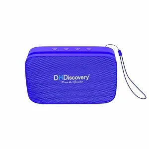 DH Discovery DH-240 Bluetooth Speaker | 15W Portable Wireless Speaker with FM, USB, TF Card, Mobile Stand & Type-C Charging | 6 Hours Playtime (Blue)
