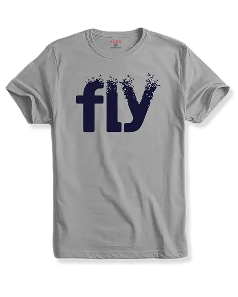 ADRO Men's Printed Cotton T-Shirt | Regular Fit | Round Neck