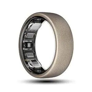 [ICICI NC EMI] Amazfit Helio Smart Ring, Wearable Fitness Tracker, Sleep Heart Rate Health Monitor, No App Subscription, 4 Days Battery Life, Fast Wireless Charging, 10 ATM Water-Resistance (Size 10)