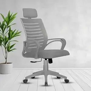 ROSE® Elite | 3 Years Brand Warranty | Ergonomic Office Chair, Study, WFH, Revolving, Rolling, Desk, Task, Laptop, Student Chair (Full Grey, Elite Max HB)