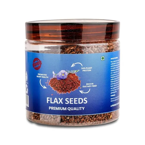 VIRA GROCERS Flax Seeds 200g Alsi Seeds Linseed for Eating High Omega 3 Fiber Rich Healthy Snack Raw Roasted Edible Seeds for Weight Loss Digestion Heart Health Diet Superfood