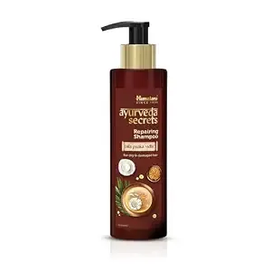 [Apply 5% Coupon] Himalaya Ayurveda Secrets Repairing Shampoo for Dry & Frizzy Hair| 10× Damage Repair and Bond Repair with Bhringa, Coconut | Paraben Free | 340 ml