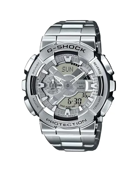 [Coupon + ICICI/Axis CC EMI ] Casio G-Shock GM-110D-8ADR Analog-Digital Silver Dial Men (G1687)