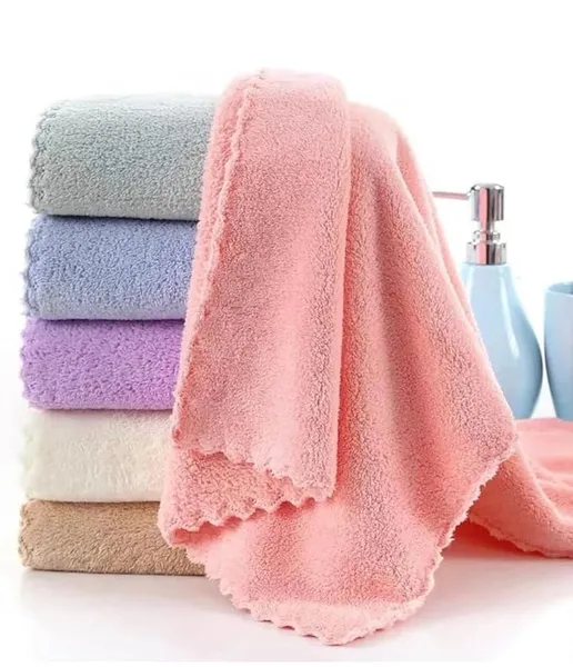 Women,Girls & Kids Handkerchiefs, Super Soft Microfiber Face Towel, Pack of 4,Multicolour - 10 x 10 Inches