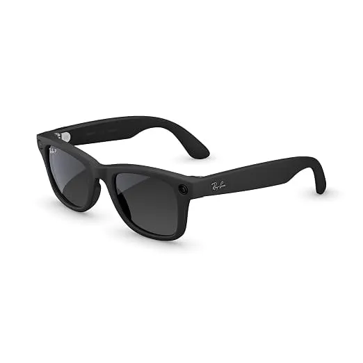 [ICICI/Axis CC EMI ] Ray-Ban Meta (Gen 2), Wayfarer Large, Matte Black | Smart AI Glasses for Men, Women. 2x Battery Life, 3K Ultra HD Resolution, 12 MP Ultra-Wide Camera, Audio, Video. Polarized Gradient Graphite Lenses.