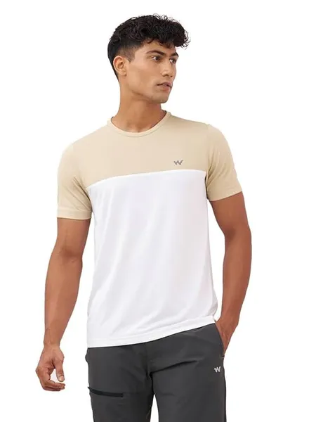 Active Cut & Sew Crew Neck T-Shirt-Black