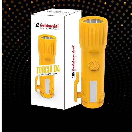 Goldmedal Torcia 04 Rechargeable 1W LED Torch&1W Side Light|Pocket Grip