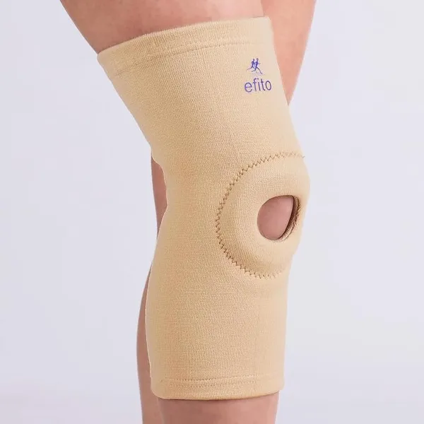 Unisex Open Patella Knee Cap Support for Men and Women Gym, Sports, Exercise, Running & Cycling | Knee Brace for Pain Relief for Legs | Free Size (1, Skin)