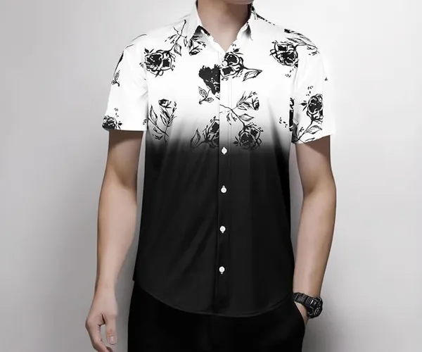 Noble Monk Men's Polyester Regular Fit Shirt