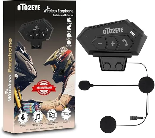 OTO2EYE BT12 Bluetooth Motorcycle Helmet Headset