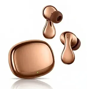 Super PODS TWS Earbuds – Ultra Low Latency 40ms, Bluetooth v5.49+ENC for Clear Calling, 60Hrs Playtime, Bass Boosted, Premium Wireless Headphone, Touch Control, IPX4 & Voice Assistance. (Brown)