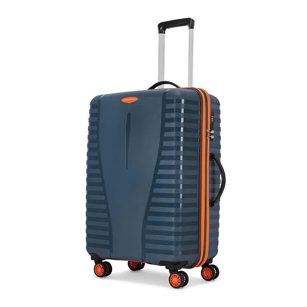 Aristocrat Airpro Max 8-Wheel Medium, Hard Case Trolley Bag, Spanish Blue
