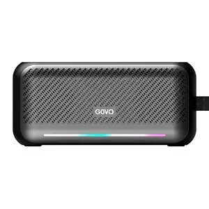 GOVO GoCrush 300 20W Bluetooth Speaker with Bluetooth 5.4, Portable Wireless Speaker, 7 Hours Playtime, IPX4 Water Resistant, 2400mAh Battery, 57mm Advanced Driver, Dynamic RGB LED, Multi Connectivity