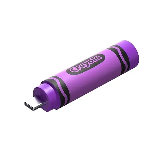 SANDISK Crayola USB Type-C 128GB, Upto 300 MB/s, Crayon Design Pendrive for Smartphone, Tablet & Laptop, Vivid Violet, 5Y Warranty (SDCZIC-128G-G46V)