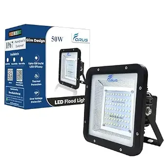 [Apply 2% Coupon] Forus 50W LED Flood Light IP67 Waterproof Outdoor Cool White Focus Lamp