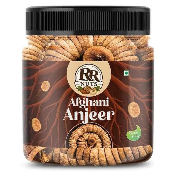 RR NUTS Premium Afghani Anjeer 1kg | Big Size Dried Figs | Premium Dry Figs | Naturally Sweet Anjeer | Ready to Eat Dry Fruit | Dried Afghani Fig Snack