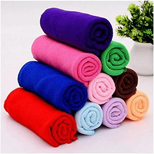 Desire Homes Microfiber Cleaning Cloth for Car, Kitchen, Bike, Laptop, LED TV, Mirrors and Furniture (Multicolour, 40x40 cm) - Pack of 3 Pieces, 180 GSM