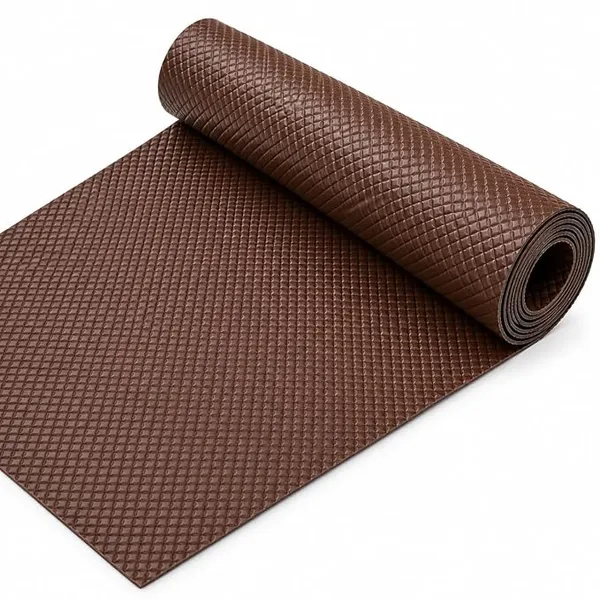(Min Buy 2) EVA PVC Multipurpose Shelf Mat Roll, 45 x 100 cm, Brown