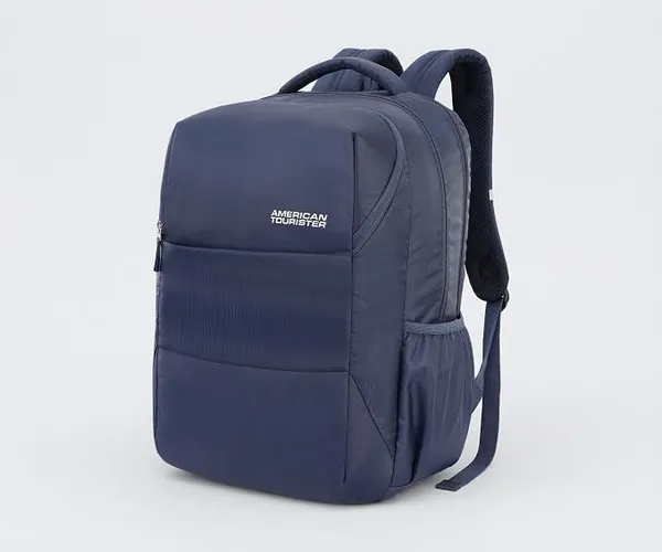 American Tourister Valex+ | 36L Backpack | 17" Laptop Bag | 3 Compartments | College & Office Backpack for Men and Women| Blue | 1 Yr Global Warranty