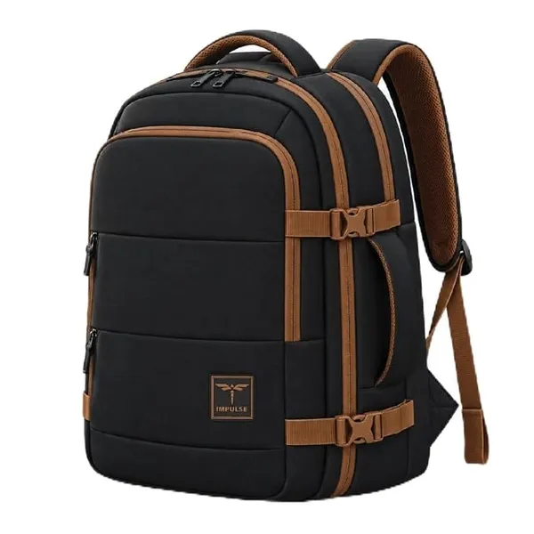 Impulse Commuter 40L Unisex Travel Laptop Backpack for Men & Women | Water Resistant | 180° Suitcase-Style Opening | USB Charging Port | Anti-Theft Pocket | Fits Up to 16 Inch Laptop