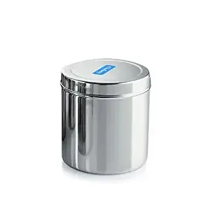 neelam Stainless Steel 22 Gauge Dabba - 3100 ml, 1 Piece, Silver, Manual-Lift – Durable and Elegant Food Storage Container, Ideal for Storing Grains, Snacks, Perfect for Daily Use, Easy to Clean.